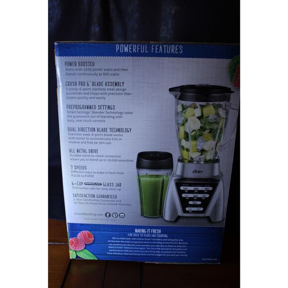 Oster Pro 1200 Plus Fresh Professional Series Blender w/ Smoothie Cup- New - Picture 7 of 10